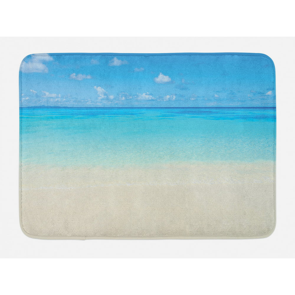 Ocean Bath Mat, Paradise Beach in Tropical Caribbean Sea with Fantastic ...