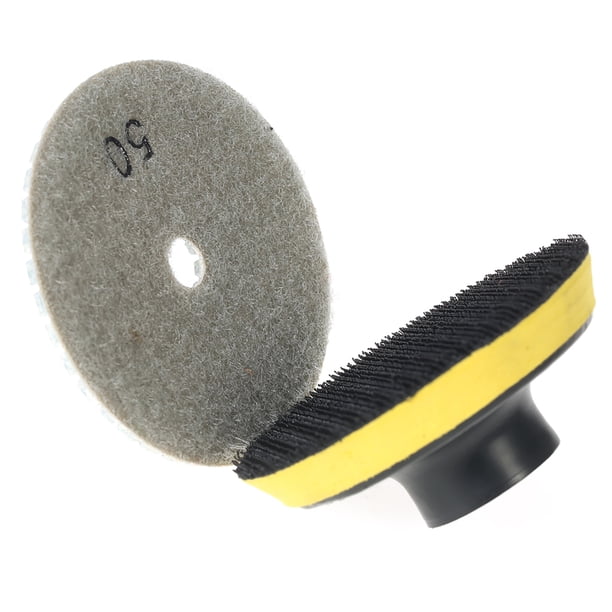 Mojado 10 Uds. Almohadillas De Pulido Húmedas Flexibles De Diamante De 3 Pulgadas Disco De Molienda + 1 Almohadilla De Respaldo Para Granito Mármol Piedra Cerámica Azulejo