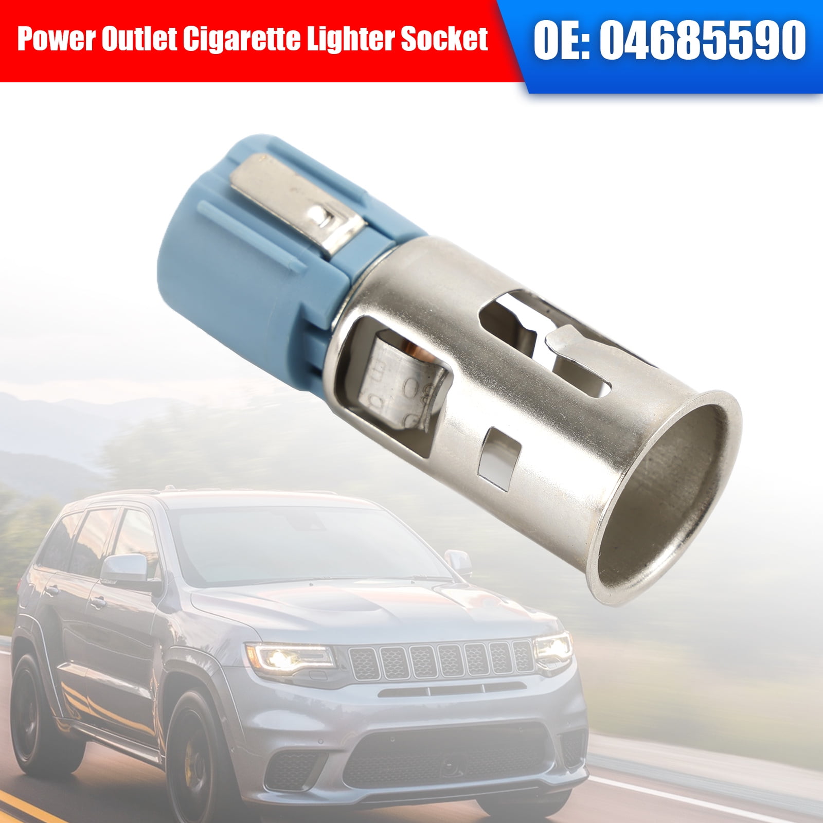 Power Outlet Cigarette Lighter Socket 04685590 for Dodge Ram Chrysler 300  200