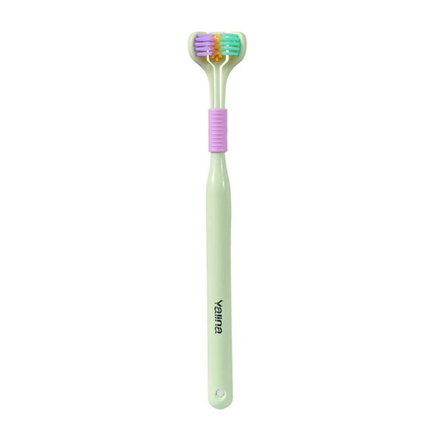 3 Sided Toothbrush for Adults Triple-Angle Tooth-Hugging Deep Cleaning。,