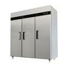 78 Triple 3 Door Side By Side Stainless Steel Reach in Commercial Refrigerator, MBF-8006, 72 Cubic Feet, for Restaurant