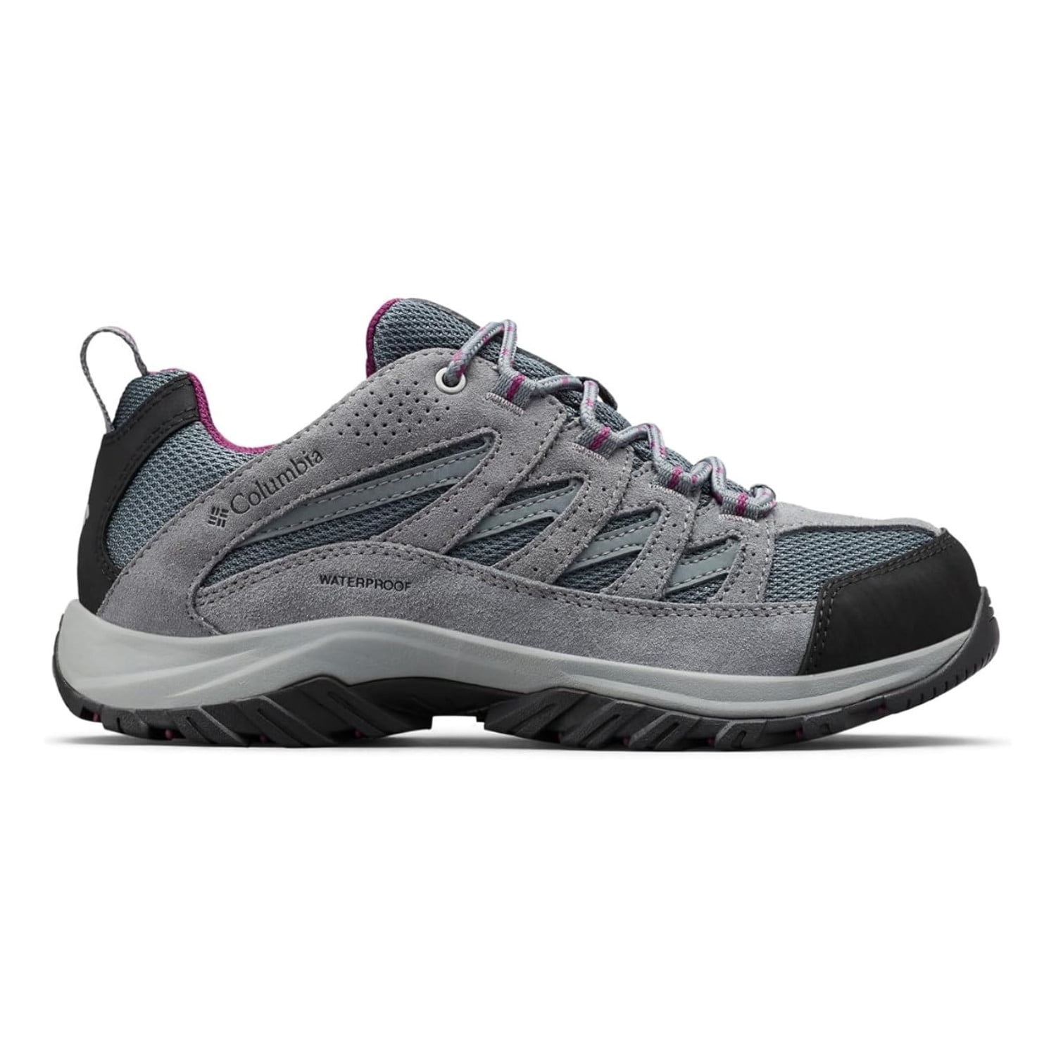 Columbia Women's Crestwood Waterproof Hiking Shoe, Graphite Wild Iris, Size 10