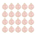 thumbnail image 1 of Uxcell 36pcs colgantes de letras encanto inicial encanto alfabeto K para hacer collar pulsera joyería dorado y rosa, 1 of 6