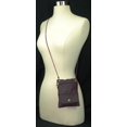 thumbnail image 5 of Elegance Look Leather Cross Body Bag Leather Shoulder Purse w Zipper Pocket Different Colors 1410 (C), 5 of 36