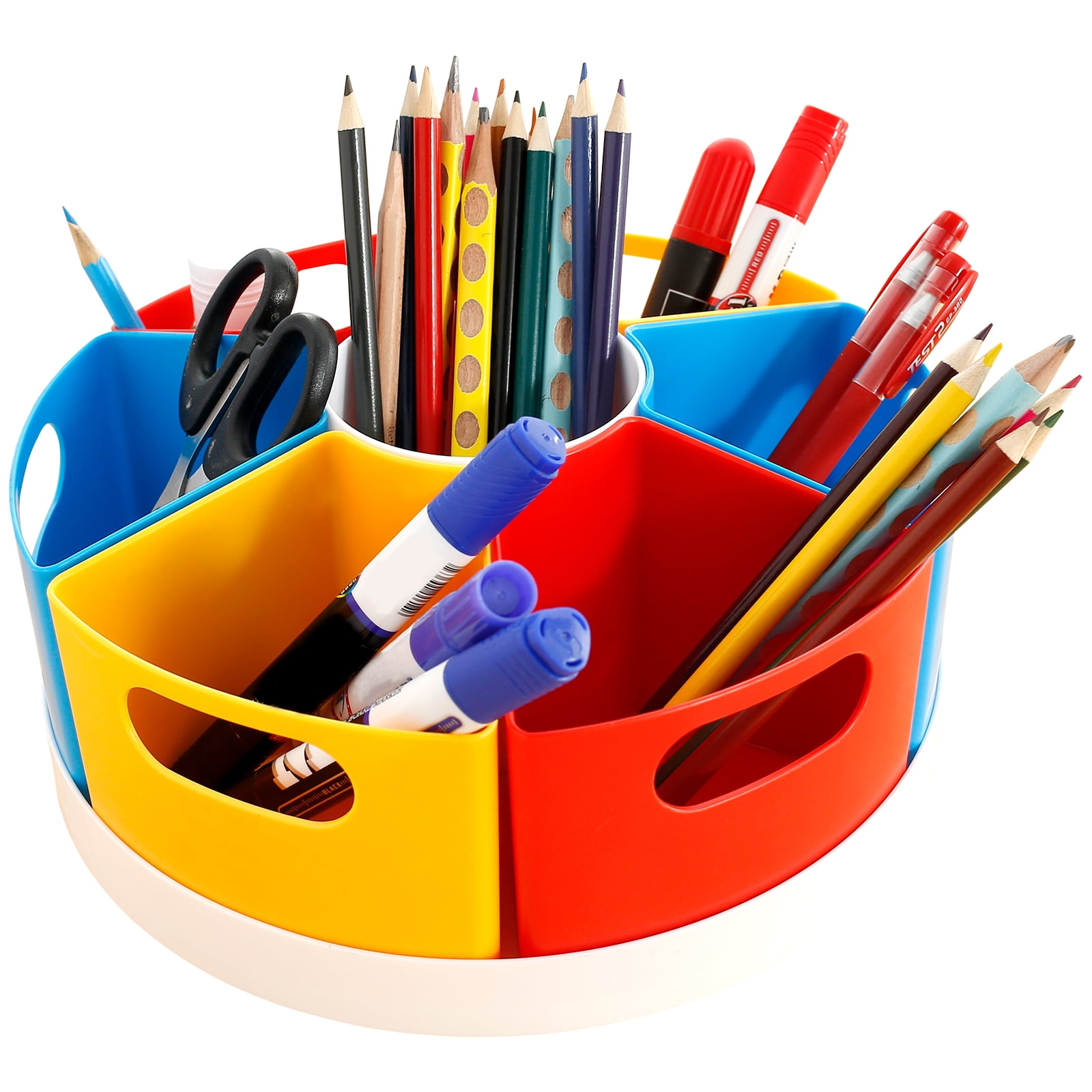 Gpoty 360 Degree Desk Organizer,MultiFunctional Pen Storage Organizer