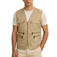 thumbnail image 3 of Catégorie de Produit Gilet d'Extérieur pour Hommes Unisexe avec Poche - Style Gilet de Travail pour Tenue Décontractée Quotidienne avec Design Uni à Fermeture Éclair Frontale, 3 of 4