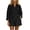 Black 2 piece sets for women, variant on Womens 2 Piece Outfits Striped Long Sleeve Button Down Collared Blouse Shirt Matching Shorts Sets for Spring Summer Blue,L