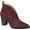 Wine, variant on COLLECTION Womens Beige Textured Bellamy Pointed Toe Slip On Booties 6.5 M