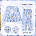 thumbnail image 2 of Conjunto de pijamas Kawaii Sanrio para niños y mujeres, ropa de dormir para el hogar, Anime Kitty Melody Cinnamoroll, pantalones de manga larga, Primavera, 2 of 4