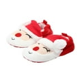 thumbnail image 2 of Baby Christmas Crib Shoes Soft Sole Anti-Slip Cartoon Slippers, 2 of 5