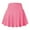 B-Pink10, variant on XIAONU Womens Skirts Low Waist Elastic Short Pleated Skirt Ladies Solid Color Casual Sport Skirts Holiday Vocation Beach