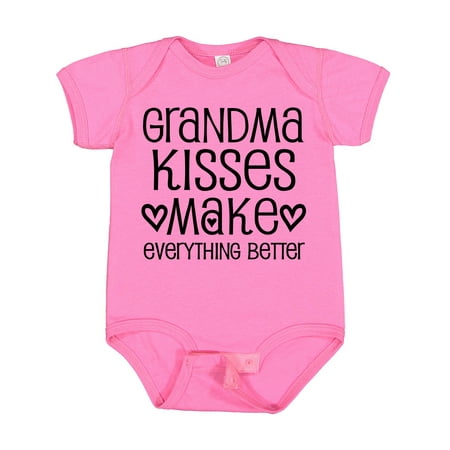 

Inktastic Grandma Kisses Make Everything Better Gift Baby Boy or Baby Girl Bodysuit