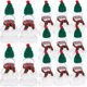 thumbnail image 3 of ColoMX 1 juego de botellas navideñas de botellas de jugo de pan de jengibre botellas de bebidas navideñas con sombreros y bufandas, 3 of 8