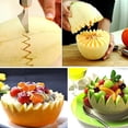 thumbnail image 4 of Matsuzay Cuchara de fruta Gadgets 2 en 1 Escultura de cabezas Sandía Patata Ensalada de verduras Baller Scoop Excavación Cucharas Cocina y Comedor Verde, 4 of 6