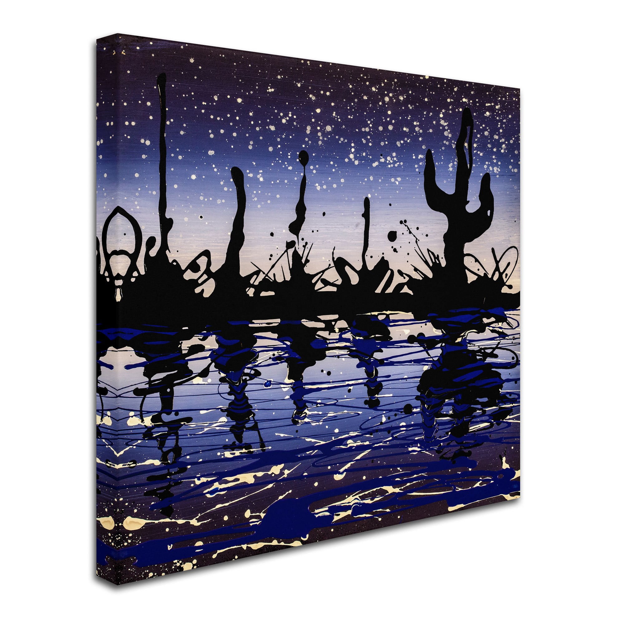 Trademark Fine Art "Desert Lake" Canvas Art by Roderick Stevens