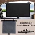 thumbnail image 2 of Pare-soleil Rétractable pour Vitre Latérale de Voiture, Pare-Soleil Automobile à Rouleau avec Ventouses pour Isolation Thermique, Rideau d'Intimité en PVC à Ajustement Universel, Protecteur d'Ombrage 60, 2 of 8