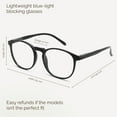 thumbnail image 2 of Blue Light Glasses for Woman/Men, Fashion Blue Light Glasses Men, Fake Glasses for Computer Eye Strain, 2 of 8