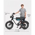 thumbnail image 7 of ActBest Electric Bike, 16"x4.0" Fat Tire Ebikes for Adults, 750W Peak 25 MPH Electric Mountain Bike, 48V 10.4 AH Battery, 7-Speed E-Bike with Free Lock, 7 of 7