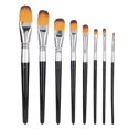 thumbnail image 1 of 8Pcs Artist Paint Brush Set Nylon Hair Brushes for Oil/Acrylic/Watercolor Painting, 1 of 5