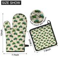 thumbnail image 6 of Cartoon Tractors Combines Beige Pattern Kitchen Oven Mitt and Pot Holder Sets 2 Pcs for Baking, Cooking and Grilling, Heat Resistant Up To 392 °F, 6 of 7