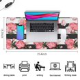 thumbnail image 5 of Long Mouse Pads for Desk,Pioneer Flower Floral Print Pattern Desk Mats on Top Of Desks, Desk Mouse Pad Extra Large with 3mm Non-Slip Base and Stitched Edge for Gaming,Office,Work,Home 35.4"x15.7", 5 of 6