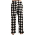 thumbnail image 3 of #followme Microfleece Mens Buffalo Plaid Pajama Pants with Pockets (White Buffalo Plaid, Large), 3 of 3