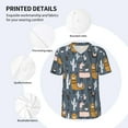thumbnail image 4 of Balery Llama and Cactus Baseball Jersey for Men Casual Button Down Shirts Short Sleeve Active Team Sports Uniform-Small, 4 of 9