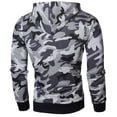 Labakihah hoodies for men Mens Camouflage Zipper Pullover Long Sleeve