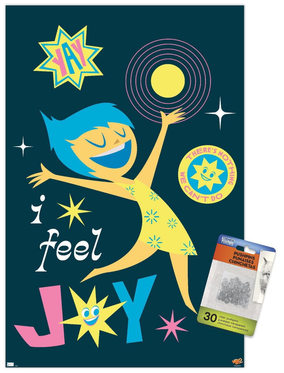 Disney Inside Out 2 - I Feel Joy Wall Poster, 14.725" x 22.375"