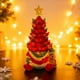 thumbnail image 1 of Adornos navideños, decoraciones navideñas, regalos navideños, farolillo enano luminoso con forma de cuernos a pilas, decoración navideña de resina para árbol de Navidad, decoración navideña de escrito, 1 of 8