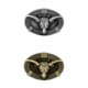 thumbnail image 1 of Paquete de 2 Hebillas de Cinturón de Cabeza de Buey para Hombre, Hebilla de Vaquero de Metal con Estrellas Macarena Hebilla de cinturón con cabeza de buey, 1 of 8