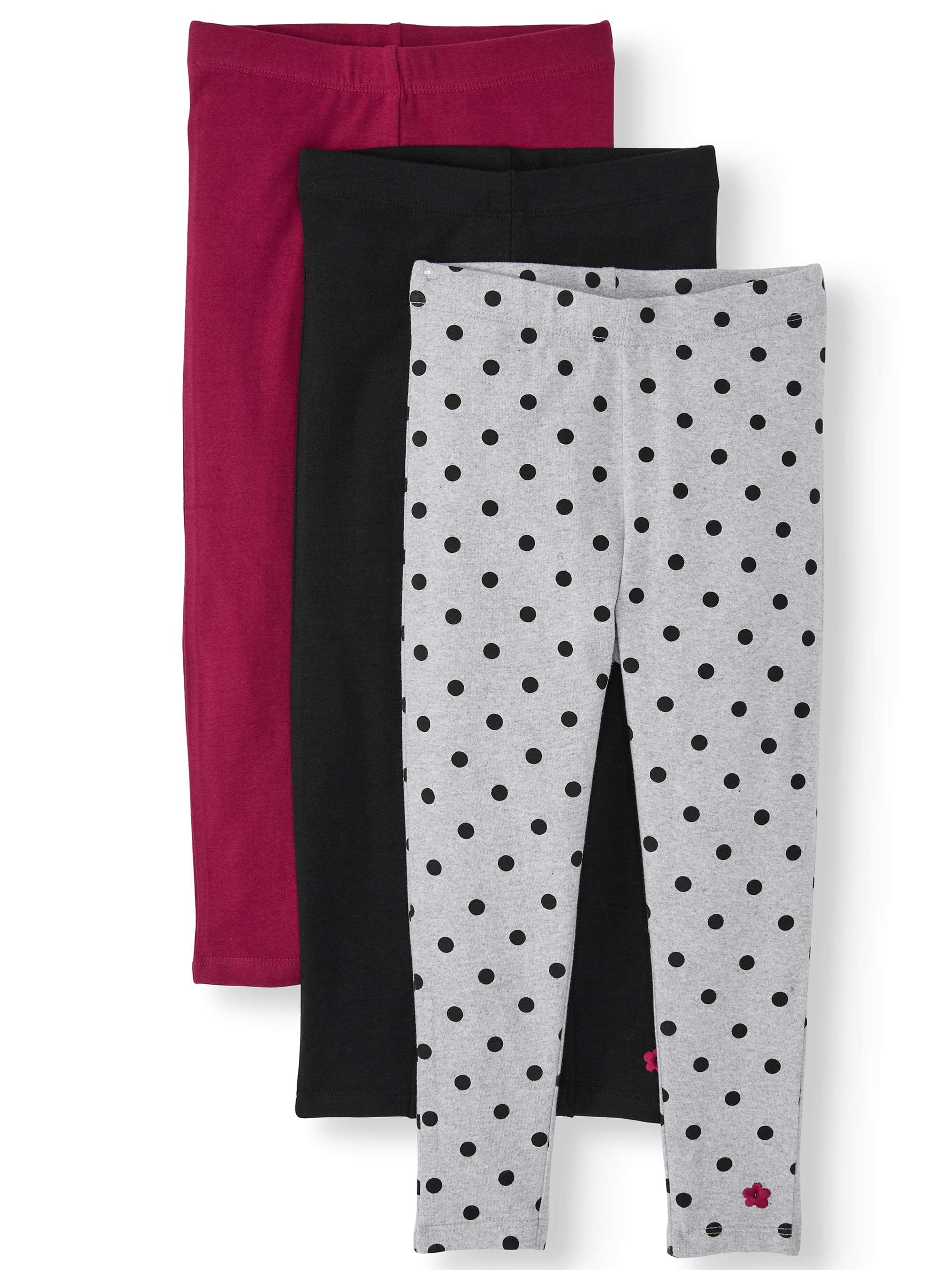 Limited Too Solid and Printed Leggings, 3pack (Toddler Girls