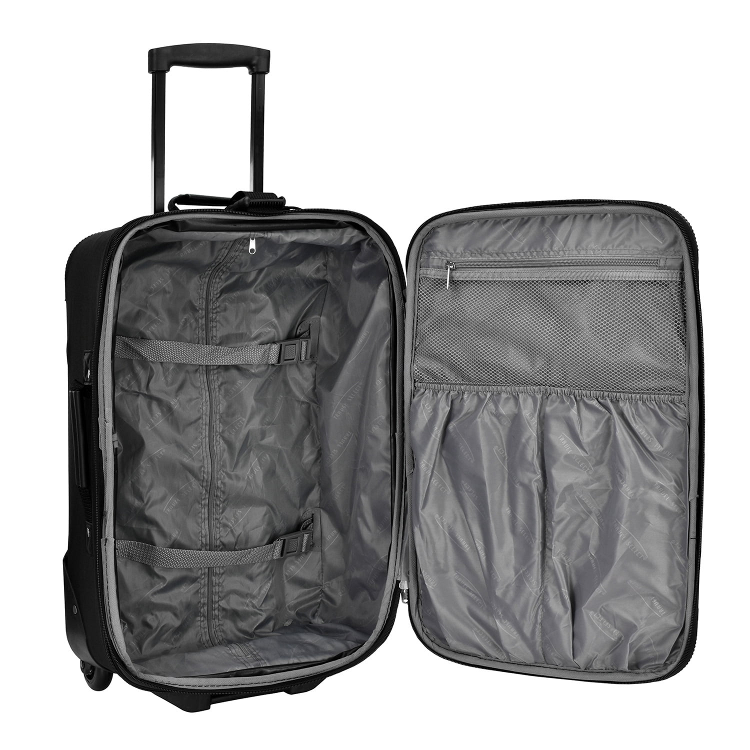 Travel Select Amsterdam Softside Expandable Rolling Luggage, TSA-Approved, Lightweight, Orange, 21" Carry-on