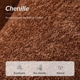 thumbnail image 5 of Boucle Accent Chair Barrel Chair Metal Legs Upholstered Chenille Lounge Single Sofa Bedroom Living Room Rust, 5 of 8