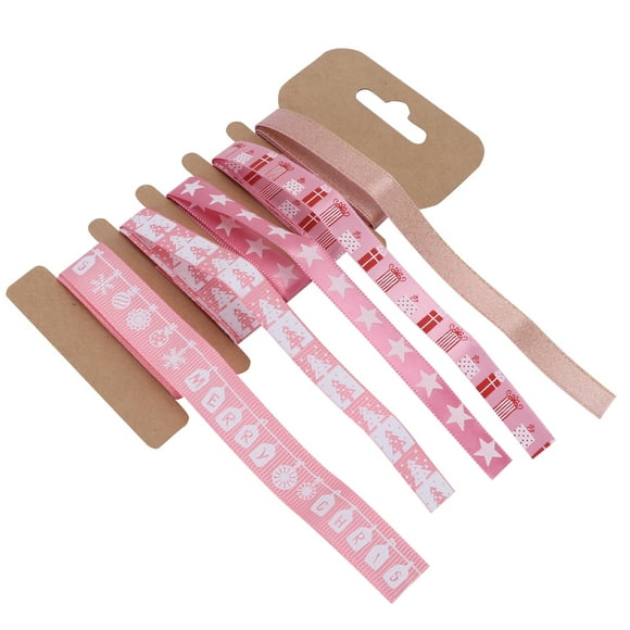 UPGRATOR 1m Printed Fabric Ribbons for Craft Projects Decorations Bouquets and DIY Crafts