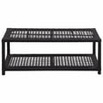 thumbnail image 3 of vidaXL Shoe Bench Black 80x40x30 cm Poly Rattan, 3 of 5