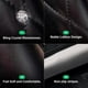 thumbnail image 4 of Black Red Steering Wheel Cover, Universal Car Steering Wheel Protector with Crystal Rhinestones Anti-Slip 14.5-15 inch, 4 of 4