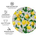 thumbnail image 4 of Balery 4 Pcs Lemon1leather Coasters Set, Drink Table Cup Coasters For Living Room Kitchen Coffee Decor, 4 of 9