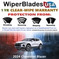thumbnail image 2 of 2024 Chevrolet Blazer Beam Wiper Blades Wipers w/1yr Warranty (Set of 2) (WiperBladesUSA), 2 of 5