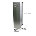 thumbnail image 4 of 31.5 inch Stainless Steel Chimney Extension for Tieasy Wall Mount Range Hood 1775, 2475, 1075, 4 of 4