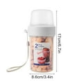 thumbnail image 2 of Récipient à Céréales et Lait, Tasse à Céréales Portable Double Couche Bol à Céréales de Randonnée Tasse à Collation de Lait Séparée, Conservation des Aliments de Camping et RV, 2 of 10