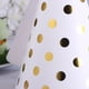 thumbnail image 2 of GOOHOCHY 10 tocados triangulares para fiesta de cumpleaños infantil, sombreros de fiesta, decoración a rayas, suministros para fiestas (fondo de lunares, dorado), 2 of 7