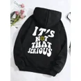 thumbnail image 3 of Sudadera Con Capucha Para Mujer, Con Letras Impresas, 3 of 8