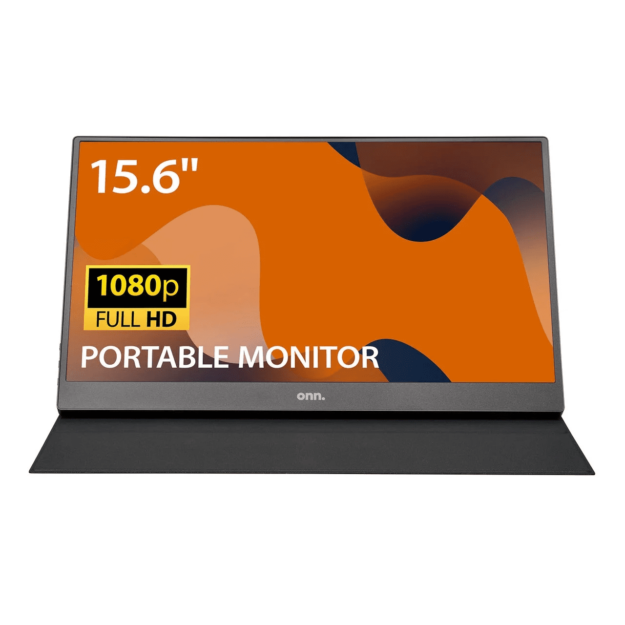 onn 15.6" FHD (1920 x 1080p) LCD Portable Office Monitor, with Cable, Black