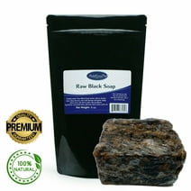 Raw African Black Soap Bar 2lb - Organic Unrefined 100% Natural