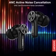 thumbnail image 2 of Auriculares Lenovo LP70 BT5.2 Audífonos inalámbricos verdaderos Auriculares con cancelación activa de ruido con micrófono ENC ANC Auriculares de música Auriculares deportivos Caja de carga Control tác Lenovo Auriculares, 2 of 6