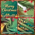 thumbnail image 4 of Festive Design Christmas Banner Green Background Xmas Display Gold Lettering Gift Boxes Holiday Backdrop for Christmas Party Home Decoration Family Reunion, 4 of 9