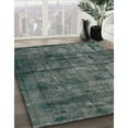 thumbnail image 2 of Ahgly Company Indoor Rectangle Mid-Century Modern Charcoal Blue Oriental Area Rugs, 7' x 9', 2 of 6
