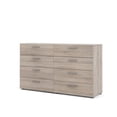 thumbnail image 3 of Levan Home Engineered Wood Truffle 8 Drawer Double Dresser, 3 of 14