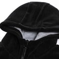 thumbnail image 6 of guisaled Mens Zip Up Hoodies Winter Warm Fuzzy Fleece Lined Hooded Jackets Outdoor Windproof Sherpa Jacket wiht Pockets, 6 of 8